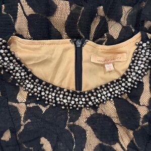 Elegant Black Floral Dress